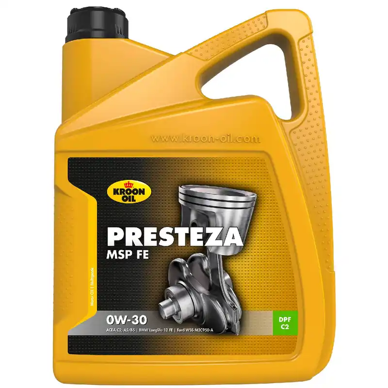 Kroon Oil Presteza MSP FE 0w30 motorolie 5 liter Dagaanbieding
